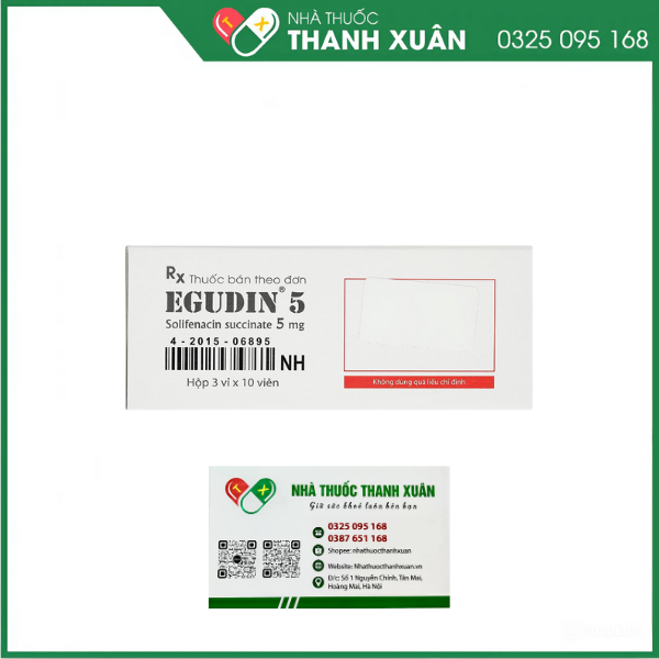 Egudin 5 điều trị triệu chứng tiểu không tự chủ